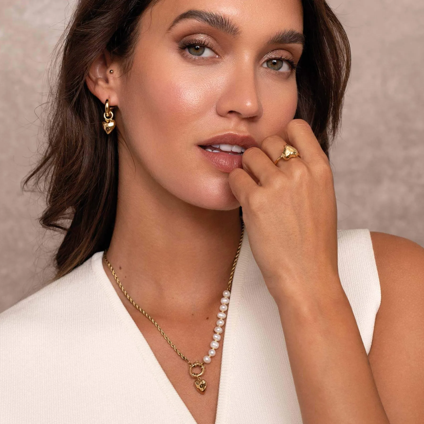 Femme Luzaka Boucles<Boucles Valentine acier doré or