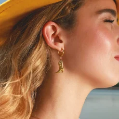 Femme Luzaka Boucles<Boucles Western acier doré or