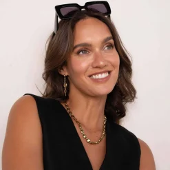 Femme Luzaka Boucles<Boucles Yako acier doré or