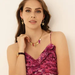 Femme Luzaka Boucles<Boucles Zanzibar acier doré or