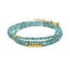 Femme Luzaka Bracelets<Bracelet 3 rangs pierres Apatite bleue