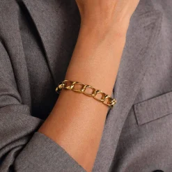Femme Luzaka Bracelets<Bracelet Albane acier doré or
