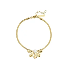 Femme Luzaka Bracelets<Bracelet Amélie acier doré or et nacre