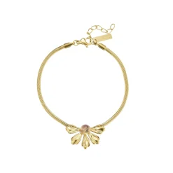 Femme Luzaka Bracelets<Bracelet Amélie acier doré or pierre Améthyste