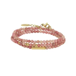 Femme Luzaka Bracelets<Bracelet Amour 3 rangs Pierres Rhodonite