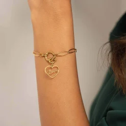 Luzaka Luzacharms<Bracelet Anneau acier Luza Charms