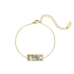 Femme Luzaka Bracelets<Bracelet Artiste bleu acier doré or