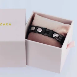 Homme Luzaka Bracelets<Bracelet Carlo acier noir