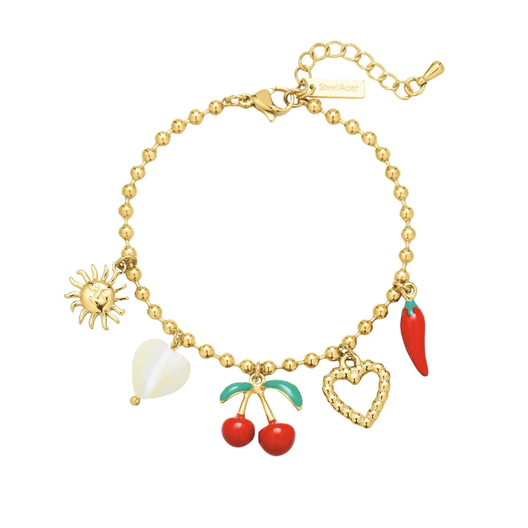 Femme Luzaka Bracelets<Bracelet Cherry acier doré or