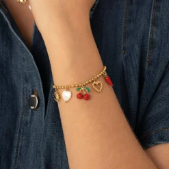 Femme Luzaka Bracelets<Bracelet Cherry acier doré or