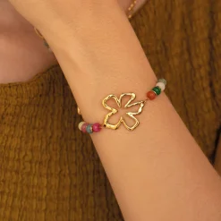 Femme Luzaka Bracelets<Bracelet Constance acier doré or multicolores