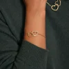 Femme Luzaka Bracelets<Bracelet cœurs entrelacés acier doré or