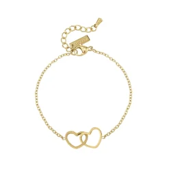 Femme Luzaka Bracelets<Bracelet cœurs entrelacés acier doré or