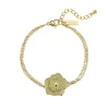 Femme Luzaka Bracelets<Bracelet Eden vert acier doré or