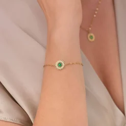 Femme Luzaka Bracelets<Bracelet Elios Aventurine verte