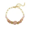 Femme Luzaka Bracelets<Bracelet Elsa acier doré or Rhodonite