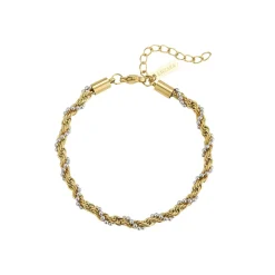 Femme Luzaka Bracelets<Bracelet Erika acier argenté et doré or