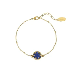 Femme Luzaka Bracelets<Bracelet Etoiles Lapis Lazuli acier doré or
