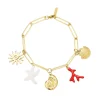 Femme Luzaka Bracelets<Bracelet Galapagos acier doré