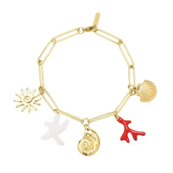 Femme Luzaka Bracelets<Bracelet Galapagos acier doré