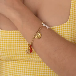 Femme Luzaka Bracelets<Bracelet Galapagos acier doré