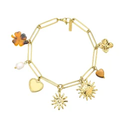 Femme Luzaka Bracelets<Bracelet Helios acier doré or