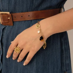Femme Luzaka Bracelets<Bracelet Helios acier doré or