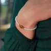 Femme Luzaka Bracelets<Bracelet Hinano verre acier doré or