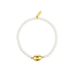 Femme Luzaka Bracelets<Bracelet Hinano verre acier doré or
