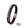 Homme Luzaka Bracelets<Bracelet Hugo acier marron