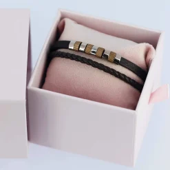 Homme Luzaka Bracelets<Bracelet Hugo acier marron