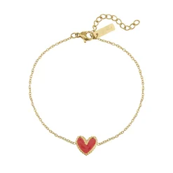 Femme Luzaka Bracelets<Bracelet Lolly rouge acier doré or