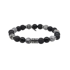 Homme Luzaka Bracelets<Bracelet Lucas gris pierres naturelles