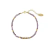 Femme Luzaka Bracelets<Bracelet Lucky eye Améthyste acier doré or