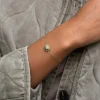 Femme Luzaka Bracelets<Bracelet Lyka acier doré or pierre Pin Africian