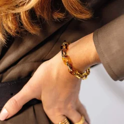 Femme Luzaka Bracelets<Bracelet Maille Dolceta acier doré or