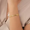 Femme Luzaka Bracelets<Bracelet Maille plate doré or