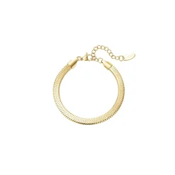 Femme Luzaka Bracelets<Bracelet Maille plate doré or