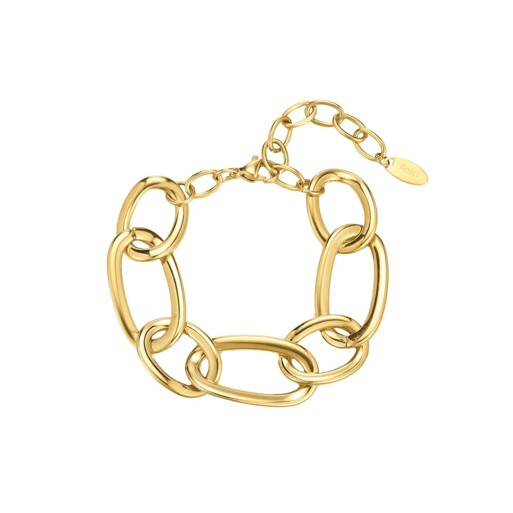 Femme Luzaka Bracelets<Bracelet Maillons acier doré or