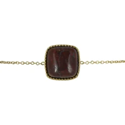 Femme Luzaka Bracelets<Bracelet Maki acier Jaspe marron