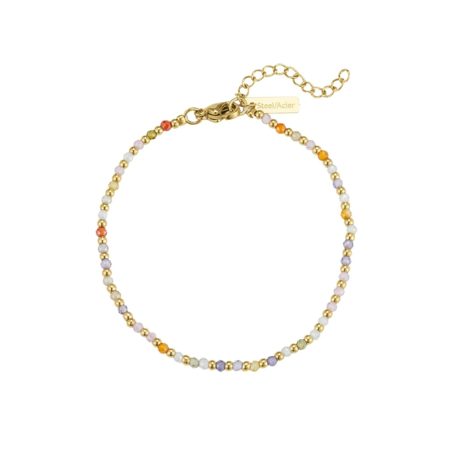 Femme Luzaka Bracelets<Bracelet Malia Multicolore acier doré or