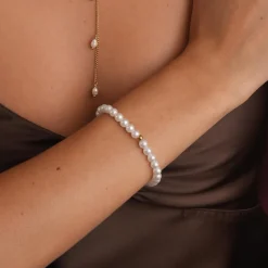 Femme Luzaka Bracelets<Bracelet Manava verre acier doré or