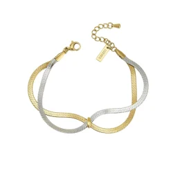 Femme Luzaka Bracelets<Bracelet Manille acier doré or