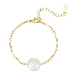 Femme Luzaka Bracelets<Bracelet Nacre acier doré or