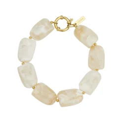 Femme Luzaka Bracelets<Bracelet Naomi blanc acier doré or