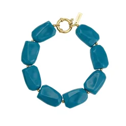 Femme Luzaka Bracelets<Bracelet Naomi bleu acier doré or