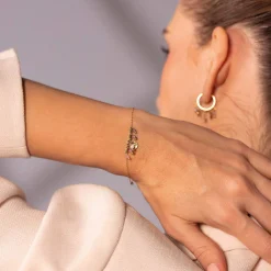Femme Luzaka Bracelets<Bracelet Olia acier doré or et pierres