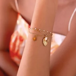 Femme Luzaka Bracelets<Bracelet Poème acier doré or
