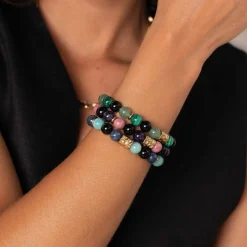 Femme Luzaka Bracelets<Bracelet Pépite vert pierres naturelles