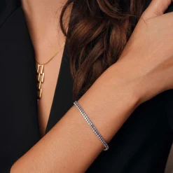 Femme Luzaka Bracelets<Bracelet Riviera strass bleu